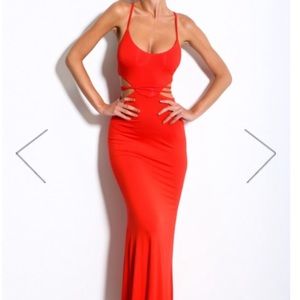 🔥 SALE Hello Molly sexy red maxi dress NWOT